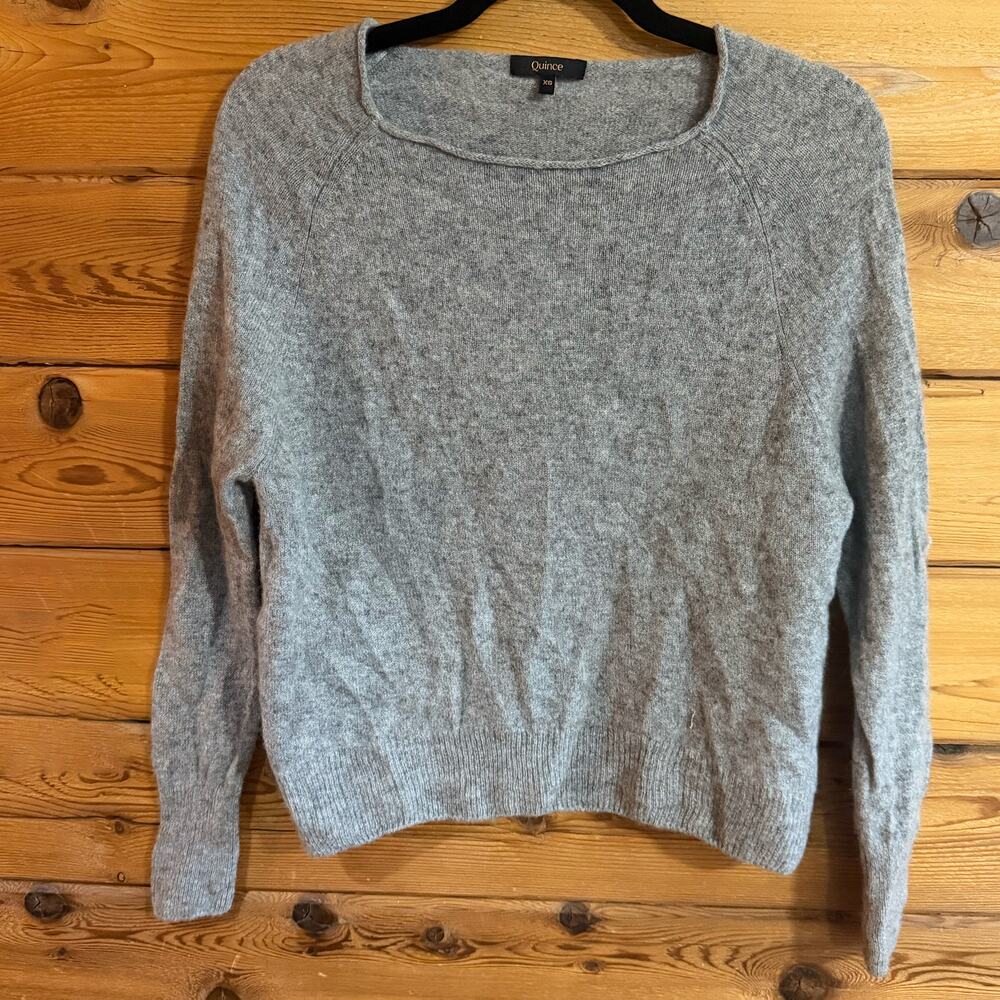 Quince 100% cashmere Gray Long Sleeve Sweater XS